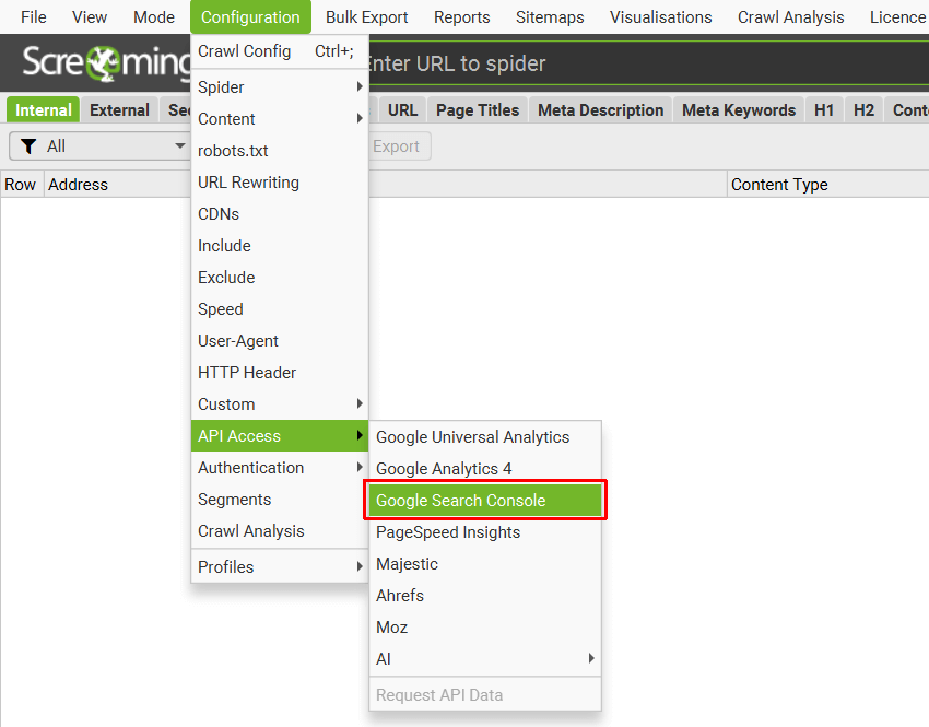 Google Search Console Integration